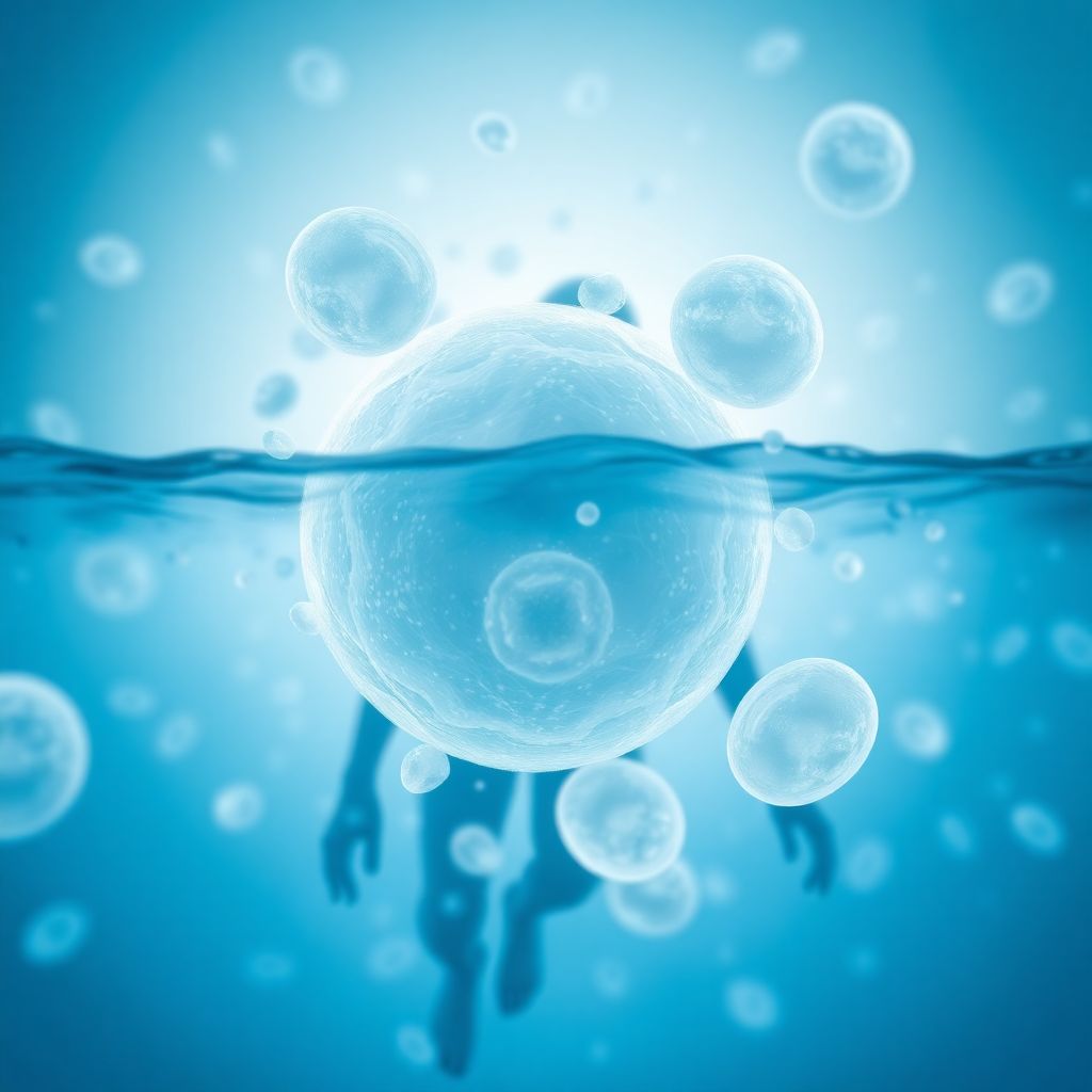 Illustration du système immunitaire renforcé par l'exposition au froid avec des globules blancs actifs