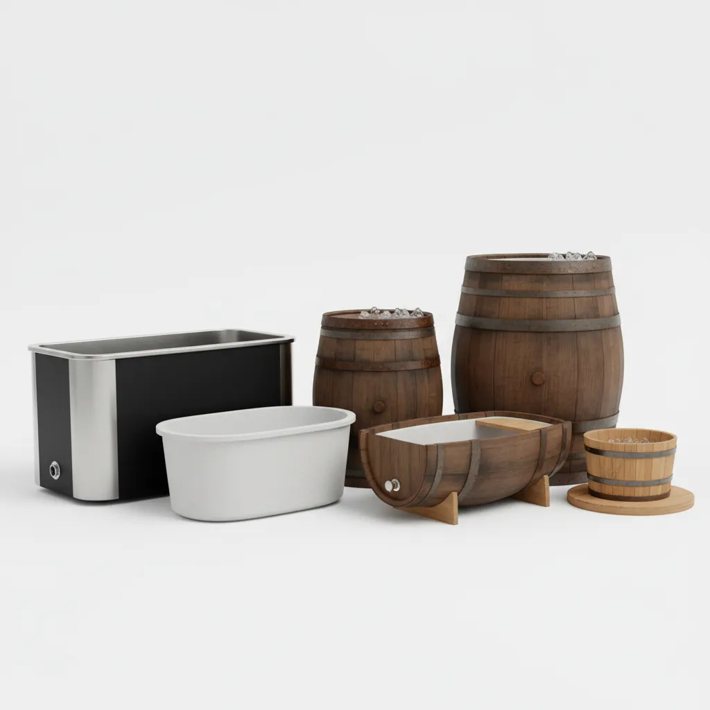 Comparatif des meilleurs barils et cuves pour bain froid en 2026, différents modèles et prix en CHF